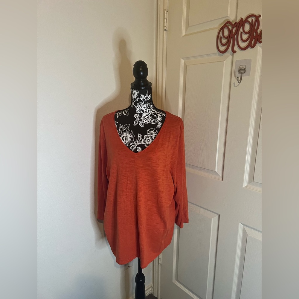 Burt Orange Blouse
